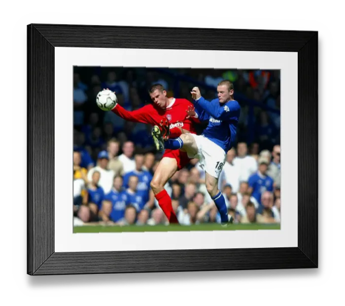 Framed Print : Everton v Liverpool Rooney Framed Print : Everton v Liverpool Rooney