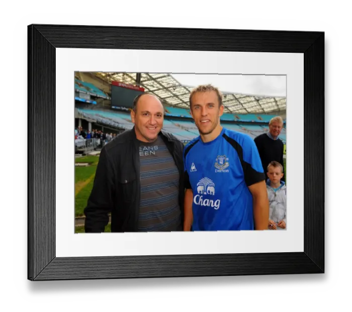 Framed Print : Everton FC at ANZ Stadium: Phil Neville Engages with Enthusiastic Fans During Pre-Season Training Framed Print : Everton FC at ANZ Stadium: Phil Neville Engages with Enthusiastic Fans During Pre-Season Training