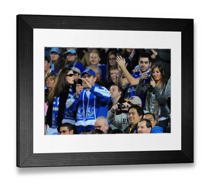 Framed Print : Thrilling Pre-Season Clash: Everton FC vs Sydney FC at ANZ Stadium - A Sea of Toffees Fans
