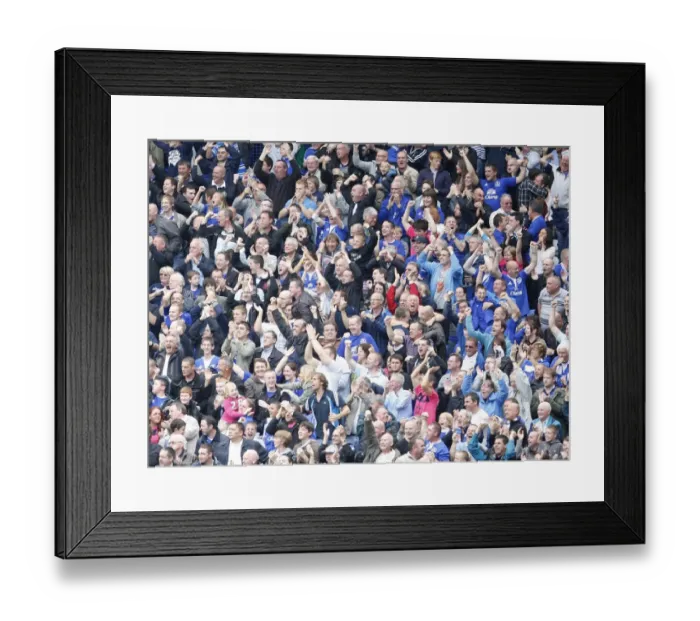 Framed Print : Passionate Everton FC Fans at Goodison Park: Everton vs Manchester United, Barclays Premier League Framed Print : Passionate Everton FC Fans at Goodison Park: Everton vs Manchester United, Barclays Premier League