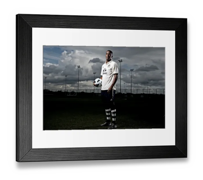 Framed Print : Steely Sylvain Distin: A Defiant Career at Everton Football Club Framed Print : Steely Sylvain Distin: A Defiant Career at Everton Football Club