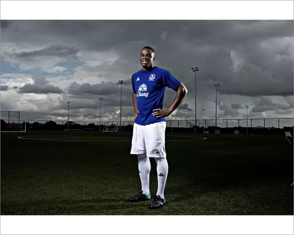 Powerful Striker: Victor Anichebe of Everton Football Club