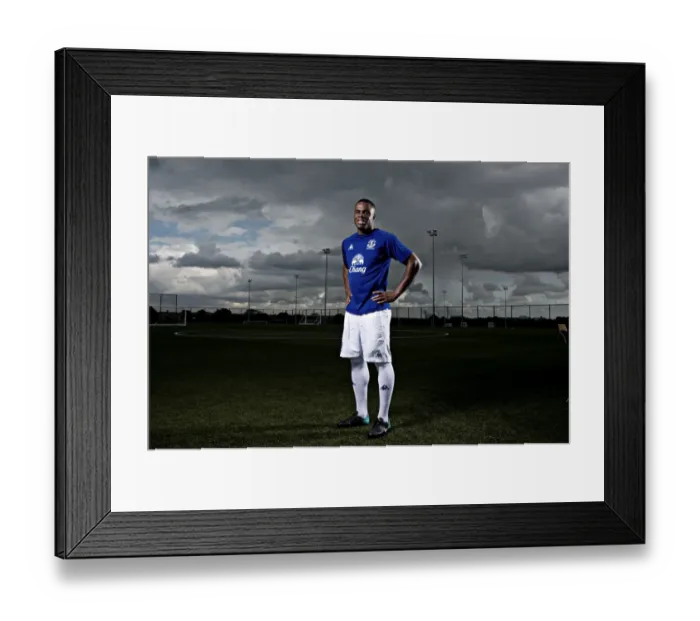 Framed Print : Powerful Striker: Victor Anichebe of Everton Football Club Framed Print : Powerful Striker: Victor Anichebe of Everton Football Club