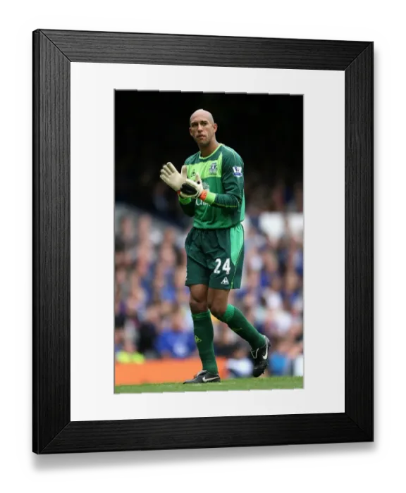 Framed Print : Tim Howard: Ever-Resilient Guardian of Everton's Goal Framed Print : Tim Howard: Ever-Resilient Guardian of Everton's Goal