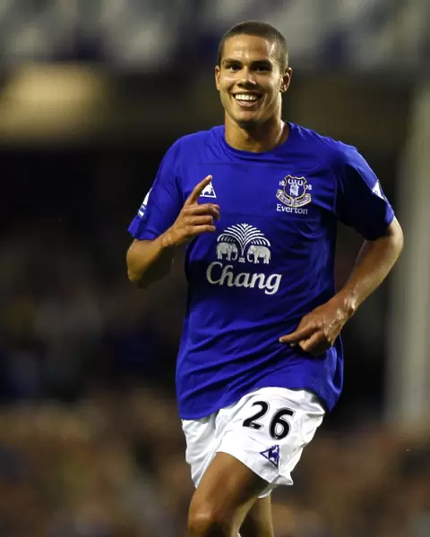 Jack Rodwell's Euphoric Goal Celebration: Everton's Thrilling Moment in Carling Cup Match