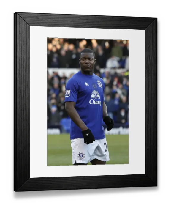 Framed Print : Powerful Striker: Ayegbeni Yakubu's Impact at Everton Framed Print : Powerful Striker: Ayegbeni Yakubu's Impact at Everton