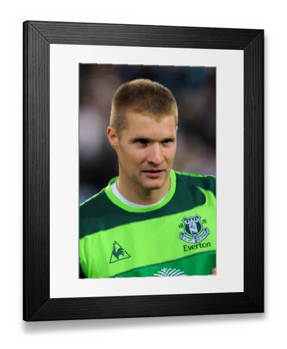 Framed Print : Everton's Unyielding Guardian: Iain Turner's Unwavering Presence Between the Posts Framed Print : Everton's Unyielding Guardian: Iain Turner's Unwavering Presence Between the Posts