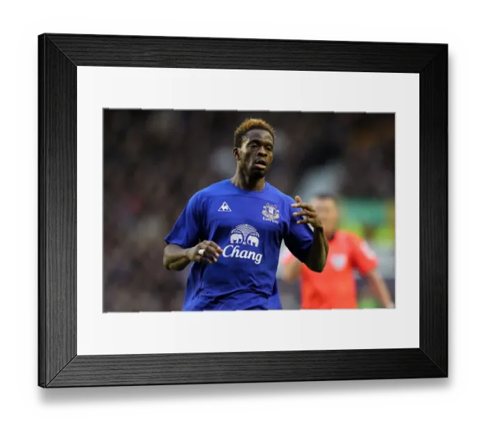 Framed Print : Louis Saha's Stunner: Everton's Winning Goal Against Wigan Athletic, Barclays Premier League (11 December 2010, Goodison Park) Framed Print : Louis Saha's Stunner: Everton's Winning Goal Against Wigan Athletic, Barclays Premier League (11 December 2010, Goodison Park)