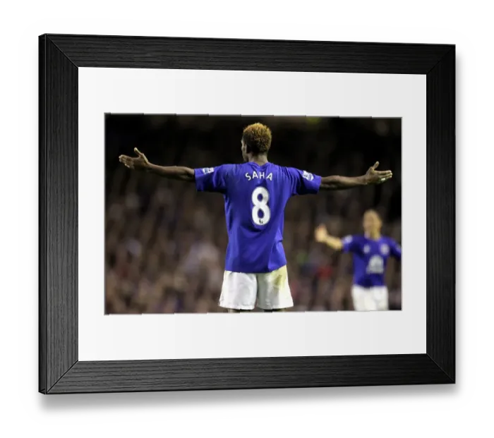 Framed Print : Louis Saha's Stunning Game-Winning Goal for Everton vs. Wigan Athletic (BPL, 11 December 2010, Goodison Park) Framed Print : Louis Saha's Stunning Game-Winning Goal for Everton vs. Wigan Athletic (BPL, 11 December 2010, Goodison Park)