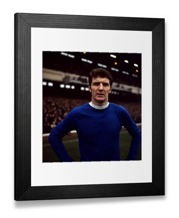 Framed Print : Clash at Highbury: Brian Labone's Everton Defend Against Arsenal, 1968 Framed Print : Clash at Highbury: Brian Labone's Everton Defend Against Arsenal, 1968