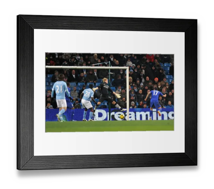 Framed Print : Tim Cahill Scores Opening Goal: Manchester City vs. Everton, Barclays Premier League (2010) Framed Print : Tim Cahill Scores Opening Goal: Manchester City vs. Everton, Barclays Premier League (2010)