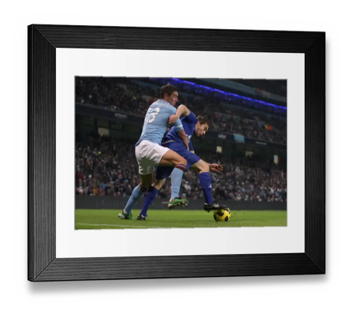 Framed Print : Clash of Titans: Coleman vs. Kolarov - Manchester City vs. Everton (2010) Framed Print : Clash of Titans: Coleman vs. Kolarov - Manchester City vs. Everton (2010)