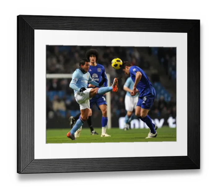 Framed Print : Battle for the Ball: Jagielka vs Tevez - Manchester Derby Intensity (Manchester City vs Everton, 20 December 2010) Framed Print : Battle for the Ball: Jagielka vs Tevez - Manchester Derby Intensity (Manchester City vs Everton, 20 December 2010)