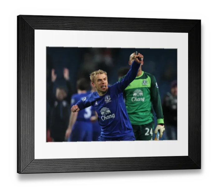 Framed Print : Phil Neville's Historic Victory: Everton's Triumph Over Manchester City in the Premier League (20 December 2010) Framed Print : Phil Neville's Historic Victory: Everton's Triumph Over Manchester City in the Premier League (20 December 2010)