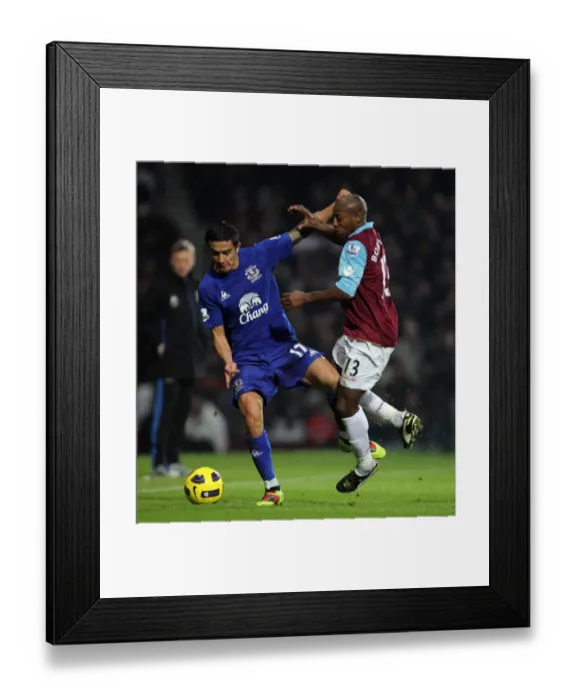 Framed Print : Clash at Upton Park: Tim Cahill vs. Luis Boa Morte - Everton vs. West Ham United, Premier League Rivalry (26 December 2010) Framed Print : Clash at Upton Park: Tim Cahill vs. Luis Boa Morte - Everton vs. West Ham United, Premier League Rivalry (26 December 2010)