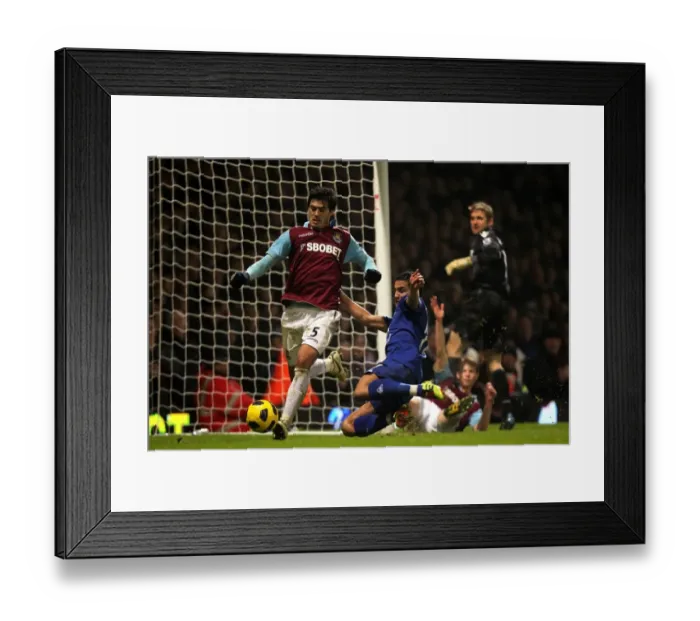 Framed Print : Determined Moment: Tim Cahill's Epic Shot Against West Ham United at Upton Park, Barclays Premier League (December 2010) Framed Print : Determined Moment: Tim Cahill's Epic Shot Against West Ham United at Upton Park, Barclays Premier League (December 2010)