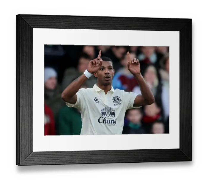 Framed Print : Everton's FA Cup Glory: Jermaine Beckford's Double vs. Scunthorpe United (08.01.2011) Framed Print : Everton's FA Cup Glory: Jermaine Beckford's Double vs. Scunthorpe United (08.01.2011)