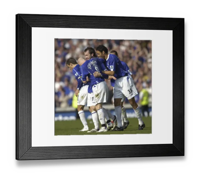 Framed Print : Thrilling Goal Celebration: James McFadden Scores for Everton Against Charlton Athletic Framed Print : Thrilling Goal Celebration: James McFadden Scores for Everton Against Charlton Athletic