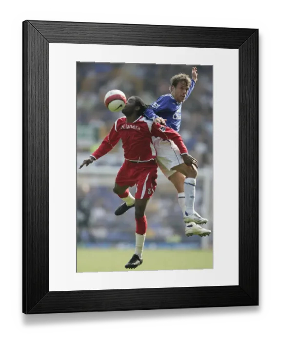 Framed Print : Everton v Charlton Athletic Alexandre Song and Phil Neville Framed Print : Everton v Charlton Athletic Alexandre Song and Phil Neville