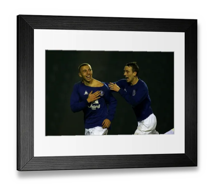 Framed Print : Everton's Hallam Hope Scores Opening Goal Against Wolverhampton Wanderers in FA Youth Cup Framed Print : Everton's Hallam Hope Scores Opening Goal Against Wolverhampton Wanderers in FA Youth Cup