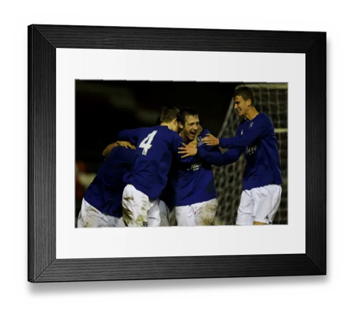Framed Print : Everton's Jordan Barrow Scores and Celebrates: FA Youth Cup Triumph Framed Print : Everton's Jordan Barrow Scores and Celebrates: FA Youth Cup Triumph