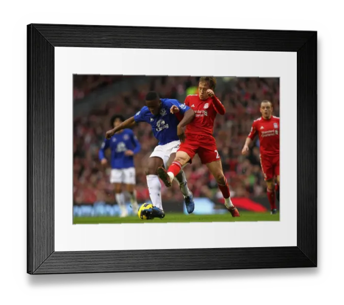Framed Print : Intense Rivalry: Anichebe vs. Lucas at Anfield - Liverpool vs. Everton, Barclays Premier League (16 January 2011) Framed Print : Intense Rivalry: Anichebe vs. Lucas at Anfield - Liverpool vs. Everton, Barclays Premier League (16 January 2011)