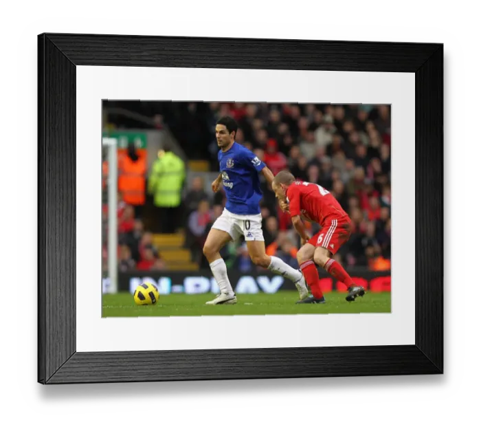Framed Print : Intense Rivalry: Mikel Arteta vs. Jay Spearing - Liverpool vs. Everton, Barclays Premier League (16 January 2011) Framed Print : Intense Rivalry: Mikel Arteta vs. Jay Spearing - Liverpool vs. Everton, Barclays Premier League (16 January 2011)