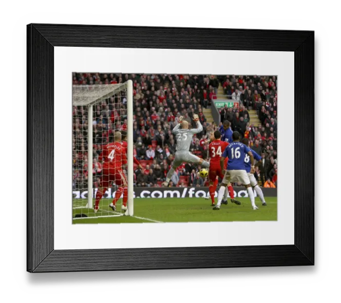 Framed Print : Dramatic Equalizer: Sylvain Distin Stuns Liverpool at Anfield, Premier League 2011 Framed Print : Dramatic Equalizer: Sylvain Distin Stuns Liverpool at Anfield, Premier League 2011