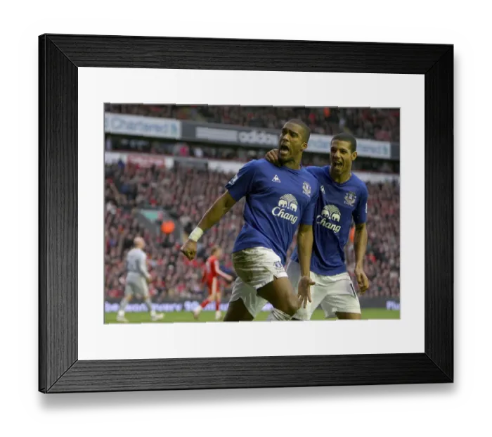 Framed Print : The Dramatic Comeback: Distin and Beckford's Equalizer at Anfield (16 January 2011, Barclays Premier League) Framed Print : The Dramatic Comeback: Distin and Beckford's Equalizer at Anfield (16 January 2011, Barclays Premier League)