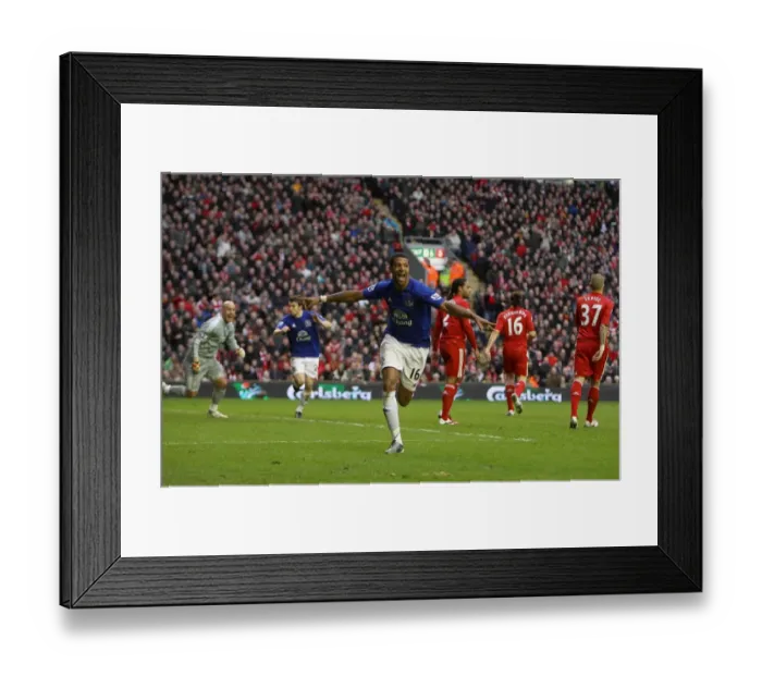 Framed Print : Everton's Double Delight: Jermaine Beckford's Brace at Anfield (Liverpool vs Everton, Barclays Premier League, 16 January 2011) Framed Print : Everton's Double Delight: Jermaine Beckford's Brace at Anfield (Liverpool vs Everton, Barclays Premier League, 16 January 2011)