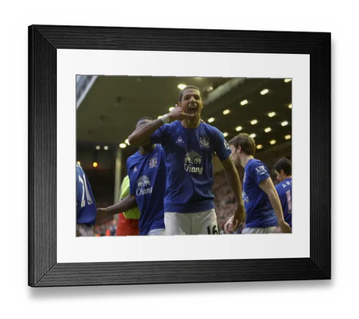 Framed Print : Everton's Unforgettable Double Strike: Jermaine Beckford's Brace at Anfield (16 January 2011) Framed Print : Everton's Unforgettable Double Strike: Jermaine Beckford's Brace at Anfield (16 January 2011)