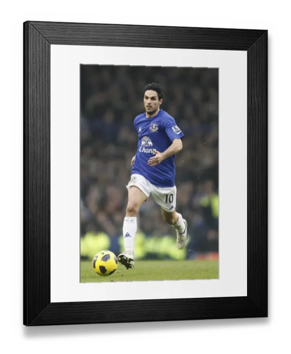 Framed Print : Mikel Arteta Leads Everton Against West Ham United in Premier League Showdown at Goodison Park (22 January 2011) Framed Print : Mikel Arteta Leads Everton Against West Ham United in Premier League Showdown at Goodison Park (22 January 2011)