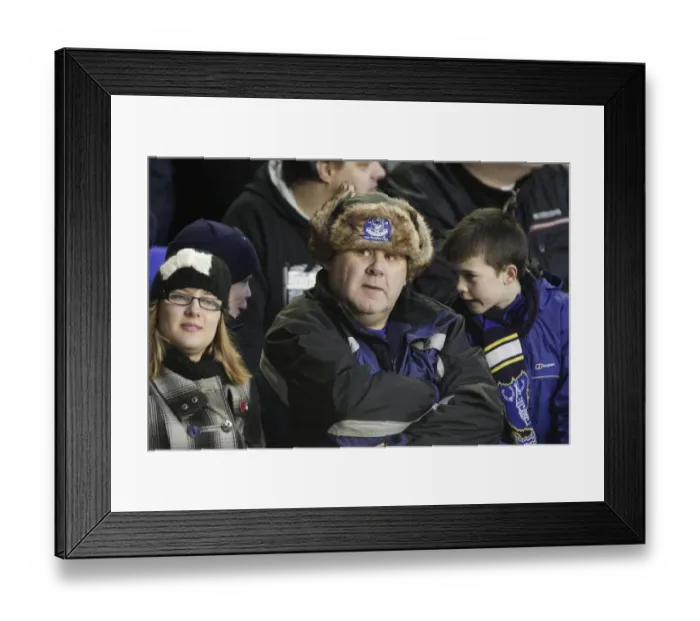 Framed Print : Everton FC: Passionate Fans Roaring for Victory at Goodison Park - Everton vs West Ham United, Barclays Premier League Framed Print : Everton FC: Passionate Fans Roaring for Victory at Goodison Park - Everton vs West Ham United, Barclays Premier League