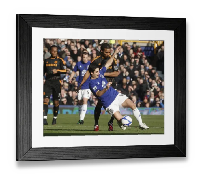Framed Print : The FA Cup Battle: Arteta vs. Malouda at Goodison Park (Everton vs. Chelsea, 2011) Framed Print : The FA Cup Battle: Arteta vs. Malouda at Goodison Park (Everton vs. Chelsea, 2011)