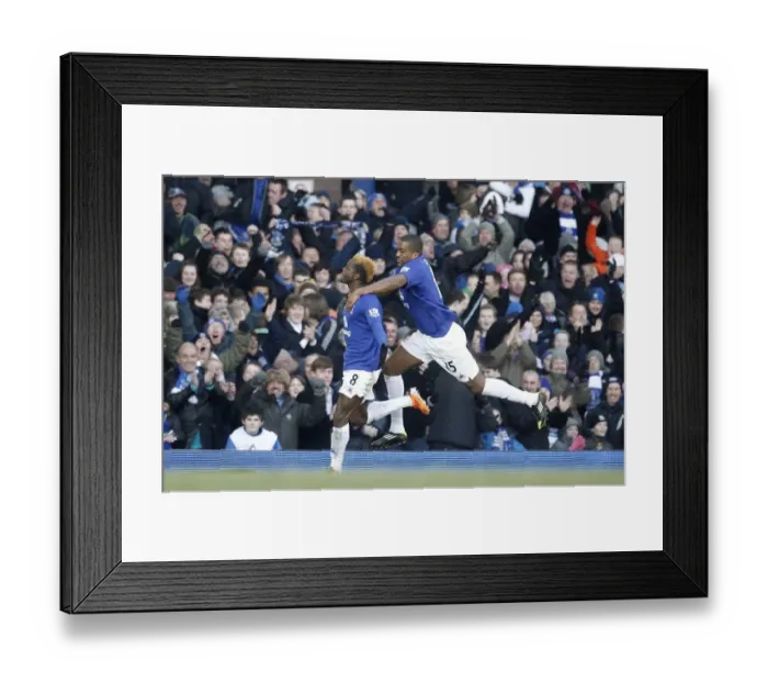 Framed Print : Everton's Louis Saha Celebrates Historic First Goal Against Chelsea in FA Cup Fourth Round (January 2011) Framed Print : Everton's Louis Saha Celebrates Historic First Goal Against Chelsea in FA Cup Fourth Round (January 2011)