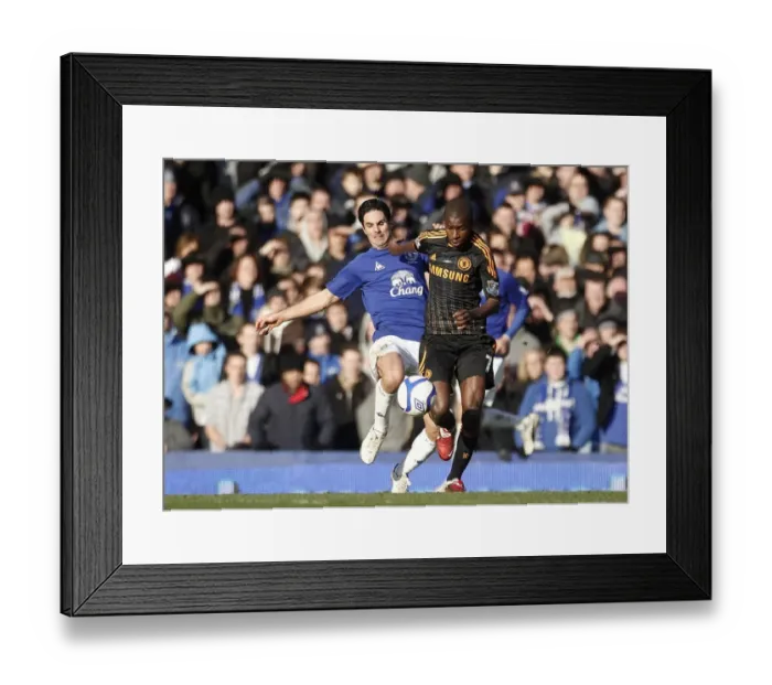 Framed Print : Mikel Arteta vs Ramires: FA Cup Battle at Goodison Park (2011) - Everton vs Chelsea Framed Print : Mikel Arteta vs Ramires: FA Cup Battle at Goodison Park (2011) - Everton vs Chelsea