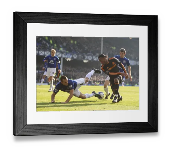 Framed Print : Heitinga vs Drogba: A FA Cup Battle at Goodison Park (Everton vs Chelsea, January 2011) Framed Print : Heitinga vs Drogba: A FA Cup Battle at Goodison Park (Everton vs Chelsea, January 2011)