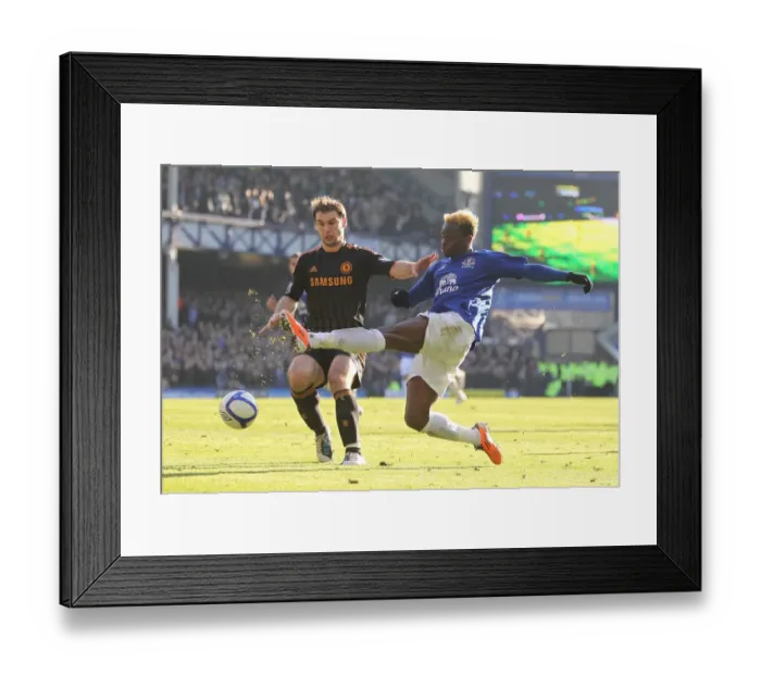 Framed Print : Clash at Goodison Park: Ivanovic vs. Saha - FA Cup Fourth Round Battle between Everton and Chelsea (29 January 2011) Framed Print : Clash at Goodison Park: Ivanovic vs. Saha - FA Cup Fourth Round Battle between Everton and Chelsea (29 January 2011)