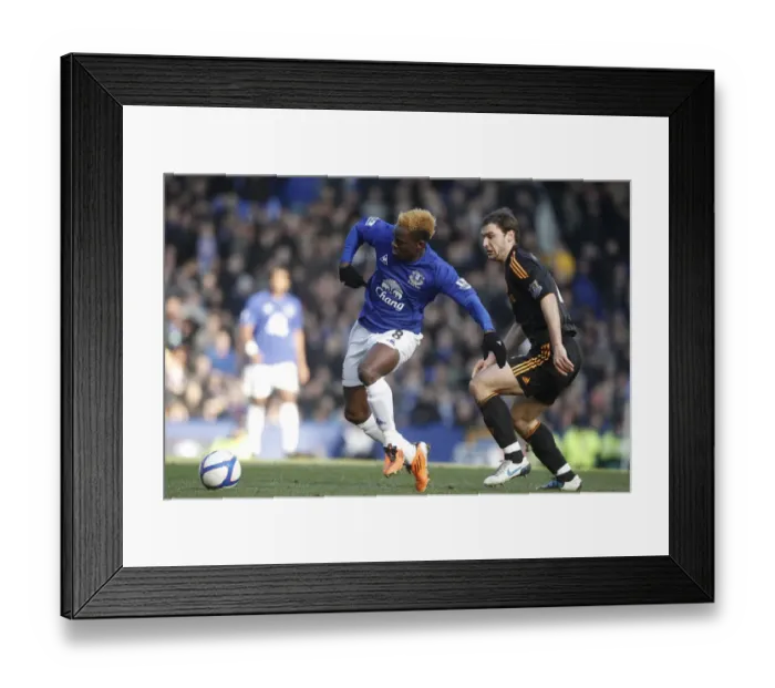 Framed Print : A Battle at Goodison Park: Louis Saha vs Branislav Ivanovic - FA Cup Fourth Round Clash (January 2011) Framed Print : A Battle at Goodison Park: Louis Saha vs Branislav Ivanovic - FA Cup Fourth Round Clash (January 2011)