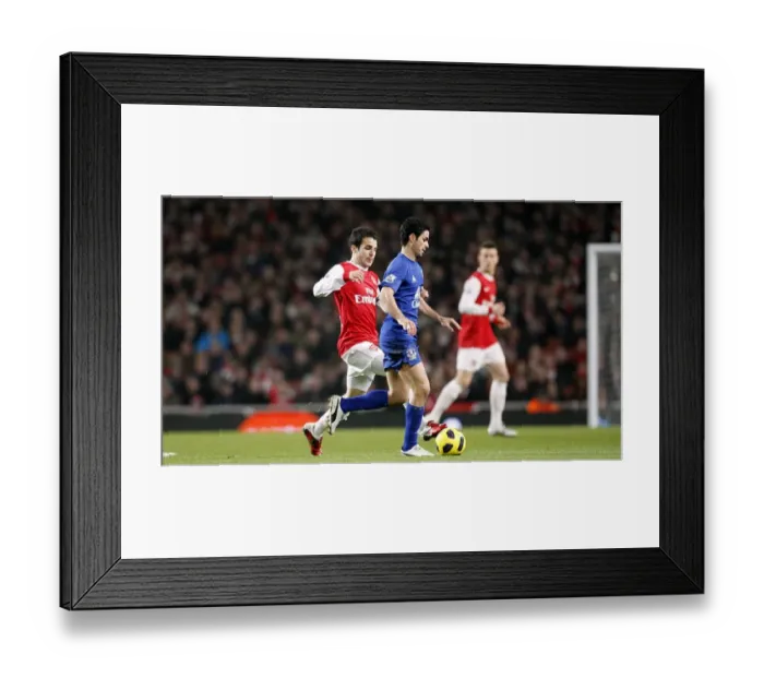 Framed Print : Battle for the Ball: Fabregas vs. Arteta - Arsenal vs. Everton Rivalry (01 February 2011) Framed Print : Battle for the Ball: Fabregas vs. Arteta - Arsenal vs. Everton Rivalry (01 February 2011)