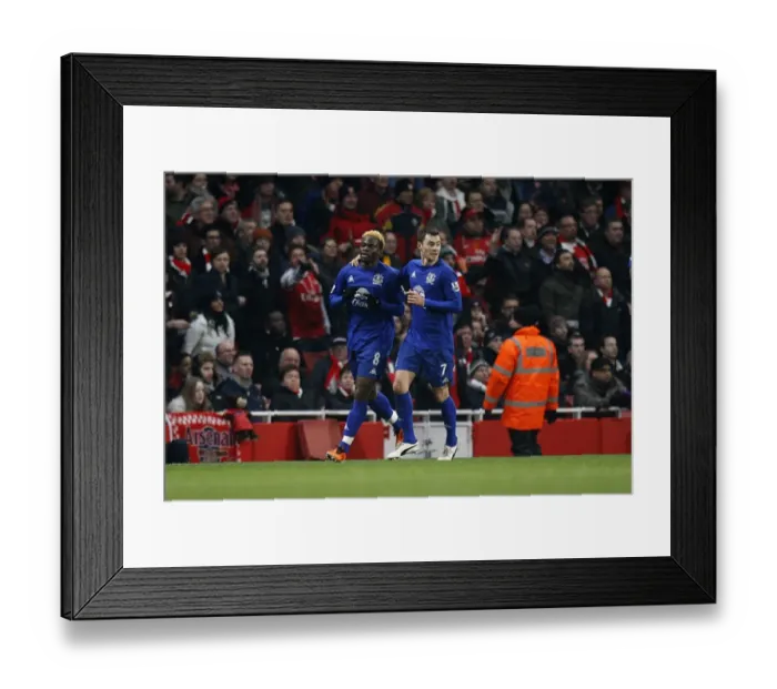 Framed Print : Saha and Bilyaletdinov: Everton's Unforgettable Goal Celebration vs. Arsenal (01 February 2011) Framed Print : Saha and Bilyaletdinov: Everton's Unforgettable Goal Celebration vs. Arsenal (01 February 2011)
