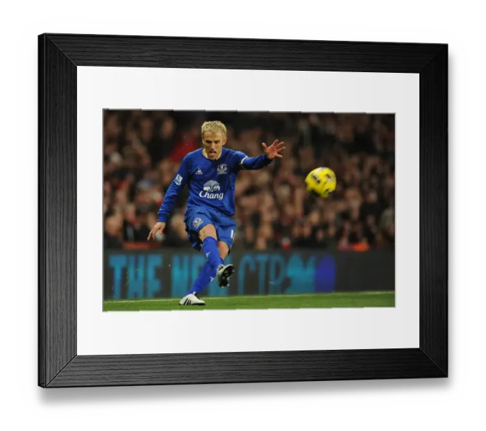 Framed Print : Phil Neville vs. Arsenal: Everton's Fierce Face-Off at Emirates Stadium (01 February 2011) Framed Print : Phil Neville vs. Arsenal: Everton's Fierce Face-Off at Emirates Stadium (01 February 2011)