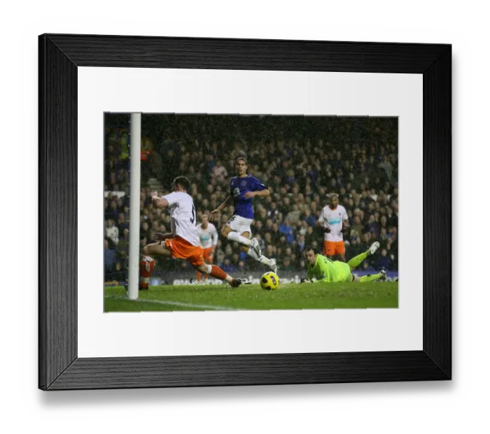 Framed Print : Jack Rodwell's Unlucky Shot: Everton vs. Blackpool, Barclays Premier League (05 February 2011) Framed Print : Jack Rodwell's Unlucky Shot: Everton vs. Blackpool, Barclays Premier League (05 February 2011)