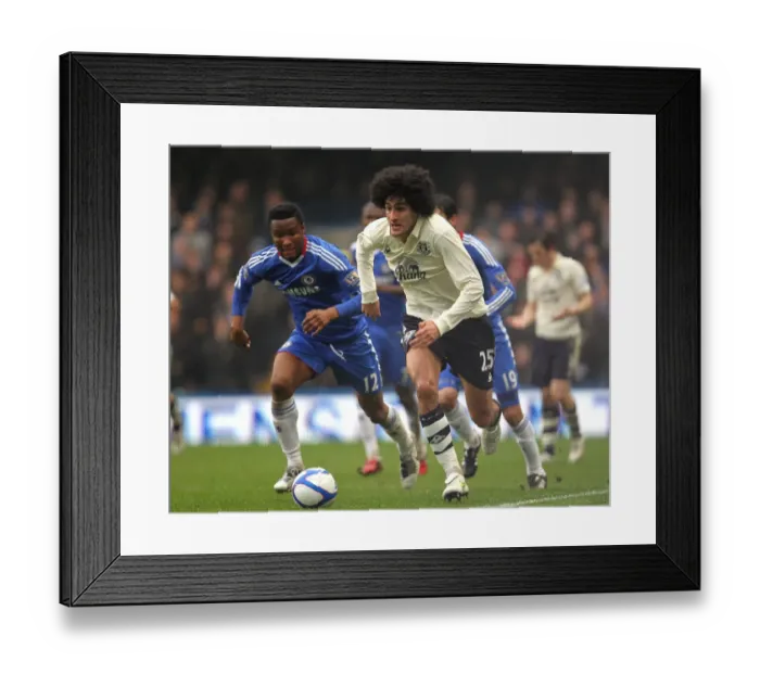 Framed Print : Intense Rivalry: Fellaini vs Mikel in the FA Cup Fourth Round Replay - Chelsea vs Everton (19 February 2011, Stamford Bridge) Framed Print : Intense Rivalry: Fellaini vs Mikel in the FA Cup Fourth Round Replay - Chelsea vs Everton (19 February 2011, Stamford Bridge)