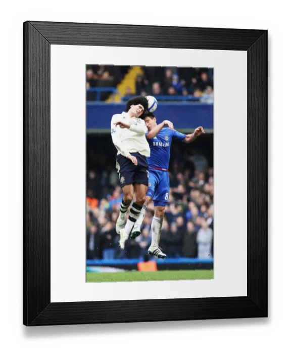 Framed Print : Clash at Stamford Bridge: A Headed Battle - Frank Lampard vs. Marouane Fellaini, FA Cup Fourth Round Replay Showdown Framed Print : Clash at Stamford Bridge: A Headed Battle - Frank Lampard vs. Marouane Fellaini, FA Cup Fourth Round Replay Showdown