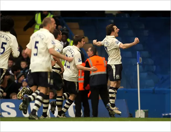 Everton's Baines Scores Historic First Goal: FA Cup Upset at Stamford Bridge vs. Chelsea (19 February 2011)