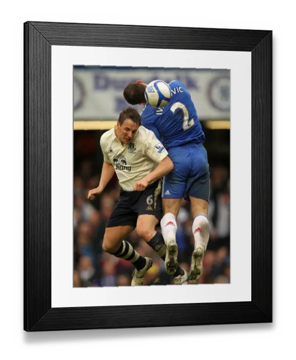 Framed Print : Battle for the Ball: Jagielka vs. Ivanovic - FA Cup Fourth Round Replay: Chelsea vs. Everton (February 19, 2011) Framed Print : Battle for the Ball: Jagielka vs. Ivanovic - FA Cup Fourth Round Replay: Chelsea vs. Everton (February 19, 2011)