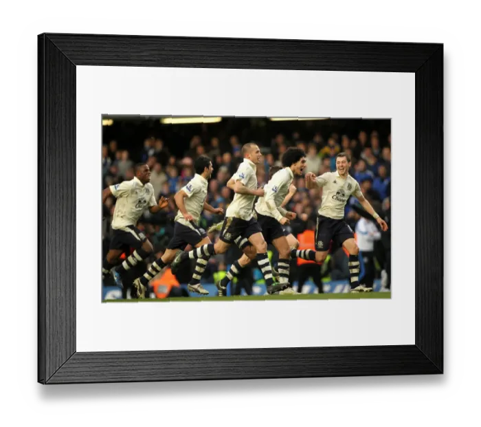 Framed Print : Phil Neville's Epic Penalty: Everton's FA Cup Upset over Chelsea (19 February 2011) Framed Print : Phil Neville's Epic Penalty: Everton's FA Cup Upset over Chelsea (19 February 2011)