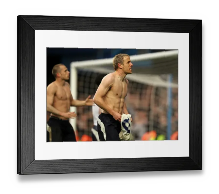 Framed Print : Phil Neville's Euphoric Victory: Everton's Historic FA Cup Upset at Stamford Bridge (19 February 2011) Framed Print : Phil Neville's Euphoric Victory: Everton's Historic FA Cup Upset at Stamford Bridge (19 February 2011)