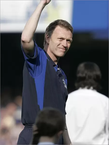 David Moyes Everton Celebrate FA Premiership Victory Over Portsmouth (5 / 5 / 07)